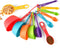 Measuring cups and spoons set of 12, Plastic Colorful Measuring Cups Meausuring Spoons Stackable for Measuring Dry and Liquid Ingredients Great fo...