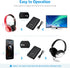 Aux Bluetooth Adapter for Car, Bluetooth 5.0 Transmitter Receiver, Portable Wireless Bluetooth Adapter, 2-in-1 Bluetooth Aux Adapter, Audio Receiv...