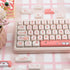 PBT Keycaps, 139 Keys Keycaps 75 Percent, Cute MOA Keycaps Cute Dye-Sublimation, Custom Keycaps Set for 61/64/68/84/87/100/104/108 Cherry MX Mecha...