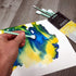 Alcohol Ink Blending Solution (4-Ounce), Pixiss Alcohol Ink Blending Solution Tools, Pixiss Needle Tip Applicator and Refill Bottles and Funnel - ...