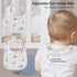 GLLQUEN BABY Muslin Drool Bibs for Boys Girls 8 Pack, Adjustable Baby Bibs for Drooling and Teething, Soft Cotton Baby Bandana Bibs for Newborn Fe...