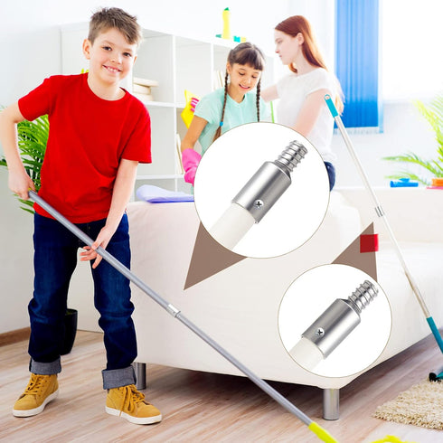 6 Pcs Threaded Tip Replacement Threaded Tip Repair Kit Pole Handle Replacement Extension Pole Adapter Tips for Metal Broom(0.8 Inch, 0.87 Inch, 1 ...