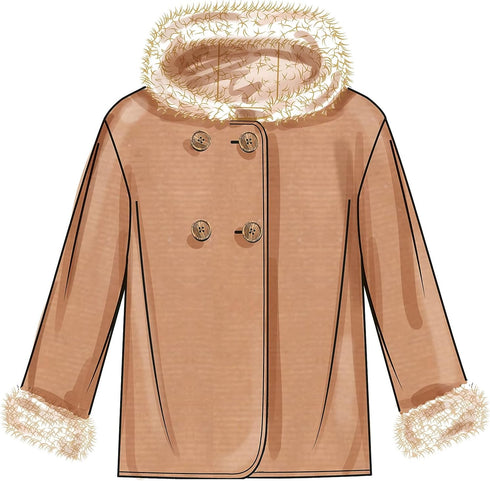 Simplicity Girls' and Boys' Hooded Jacket Sewing Pattern Kit, Design Code S9832, Sizes 7-8-10-12-14, Multicolor...