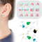 BROVITI Mini Gem Resin Jewelry Making Supplies Kit Mini Gem Ear Stud Crystal Epoxy Mold with Ear Studs and Earring Backs for DIY Art Craft Jewelry...
