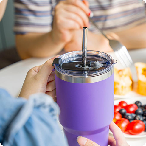 30oz Tumbler Lids,Replacement Lids for 30oz Yeti Tumbler, Ozark Trail and More,2 Pack Spill Proof Lids,Cover for 30 OunceTumbler,Cup (Dark Purple)...