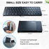 Protable Folding Wireless Keyboard,Foldable Bluetooth Keyboard for Business and Travel,USB-C Rechargeable,Multi-Device for iOS Android Windows Mac...
