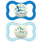 MAM Air Night Pacifiers (2 Pack, 1 Sterilizing Pacifier Case), MAM Sensitive Skin Pacifier 6+ Months for Baby Boy, Glow in The Dark Pacifier, Baby...