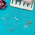 YaeYur 280PCS Hoop Earring Findings Hypoallergenic Beading Hoop Earrings 100PCS Earring Hooks for Beading 100PCS Silicone Earring Backs Earrings B...