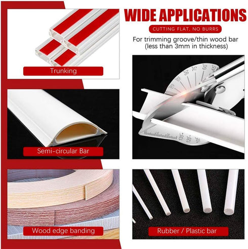 Multi Angle Miter Shear Cutter, 45-135 Degree Adjustable Angle Scissors Trim Shears Hand Tools For Cutting Soft Wood, Plastic, Pvc And Other...