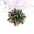 LAXPICOL Vintage Women's Austrian Crystal Elegant Flower Brooch Wedding Broach Pin...