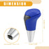 Gear Shift Knob - Car Inner Gear Shifter Knob - for Toyota Tundra 2007-2021 Faux Leather Plastic Blue - 1 Pc...