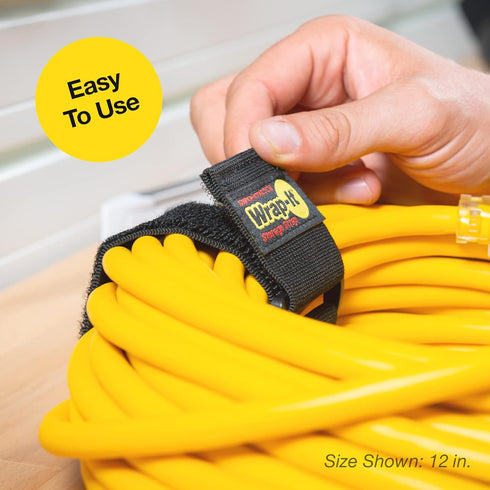 Super-Stretch Wrap-It Storage Straps, 48-in x 2-in (3-Pack) - Elastic Hook and Loop Cinch Straps - Pool Hose and Cable Straps, Garage and RV Stora...