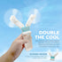 Portable Mini Handheld Fan, Foldable, USB Rechargable Battery, Two Wind Speeds, Travel, Outdoors, Sports, Office (Pink)...
