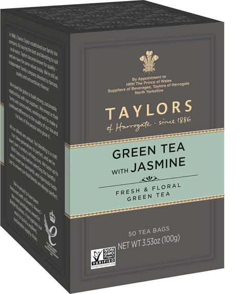 Taylors of Harrogate Green Tea with Jasmine, 50 Teabags...