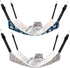 2 Pieces Reversible Cat Hanging Hammock Soft Breathable Pet Cage Hammock with Adjustable Straps and Metal Hooks Double-Sided Hanging Bed for Cats ...