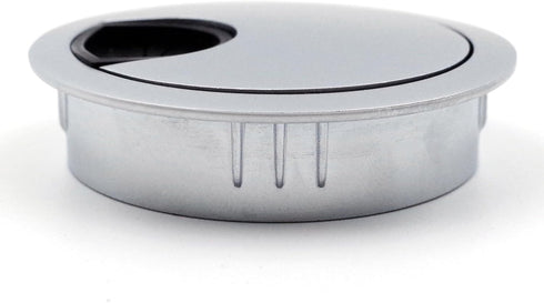 Jetland Desk Grommet for Wire Organizer - Matte Silver, Fits 2" Hole, GMS53, 2-Pack...