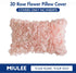 MIULEE 3D Decorative Romantic Valentines Stereo Chiffon Rose Flower Throw Pillow Cover Solid Pillowcase for Girl Women Wedding Sofa Bedroom Car Sp...