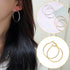 72PCS Earring Hoop Jewelry Making,URSMART Beading Hoop Earrings Finding Open Round Earring Hoops DIY Craft Supplies (30MM/40MM)...