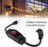 3 Prong Extension Cord with Waterproof Switch, 14/3 SJT Heavy Duty Power Cable with LED On/Off Inline Switch, 1875W 15A/125V Grounded Outlet Plug ...