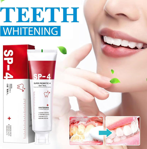 2pcs Yayashi SP-4 Toothpaste Fresh Breath Toothpaste,SP-4 Probiotics Whitening Toothpaste, Promotes Healthy Teeth and Gums, Prevents Tartar, White...