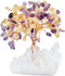 mookaitedecor Amethyst & Citrine Crystal Tree, Quartz Cluster Rock Crystal Base Bonsai Money Tree for Wealth and Luck...