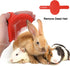 4 Pieces Bunny Grooming Kit with Rabbit Grooming Brush Pet Hair Remover Pet Nail Clipper Pet Comb Shampoo Bath Brush with Adjustable Ring Handle f...