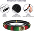 Retro Mexico Flag Steering Wheel Covers,Soft Steering Wheel Protector For Women & Men,Universal 15 Inch Auto Car, One Size...