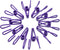 30 Pcs 2 Inch Purple Chip Clips, PVC Coating High Elasticity Strength Clothes Pins, Food Clips and Bag Clips...
