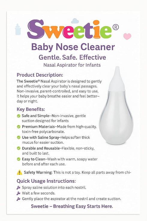 Sweetie Baby Nose Cleaner Nasal Aspirator...