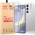 iAnder 3 Pack Glass Screen Protector for Galaxy S24 Plus, 2 Pack Galaxy S24+ Camera Lens Protector with Easy Installation Tray, Supports Fingerpri...