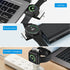 Criacr Portable Magnetic 2 in 1 Wireless Charger for Apple Samsung Watch, Wireless Fast Watch Charger Stand, Compatible with Apple Watch Series 8 ...