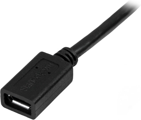 0.5m 20in Micro-usb Extension Cable - M/f - Micro Usb Male To Micro Usb Female Cable - Usb For Tablet, Phone, Keyboard/mouse, Docking Station - 60...