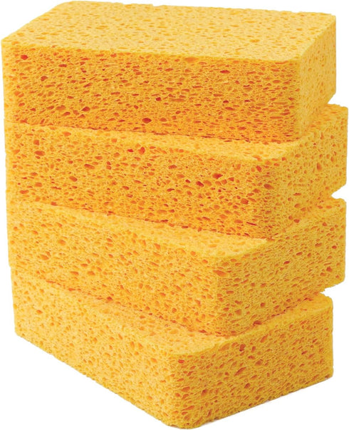 4PCS Extra Thick Sponges, Large Sponges, Kitchen Sponges, Cellulose Sponges, Dish Washing Sponges, Cleaning Sponges, Commercial Sponges, Car Washi...
