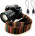 WANBY Camera Strap Canvas Multicolor Neck Shoulder Camera Strap with Quick Release Buckles for DSLR SLR...