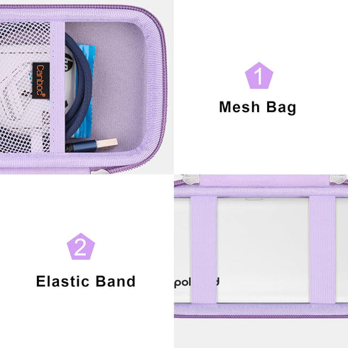 Canboc Carrying Case Compatible with Polaroid Hi-Print 2nd Generation Bluetooth Connected 2x3 Pocket Photo Dye-Sub Printer, Mesh Pocket fits Cable...