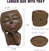 Face Flower Pots Head Planter, Cute Resin Face Planters for Indoor Outdoor Plants, Macetas Para Plantas Funny Head Plant Pot Face Vase with Draina...