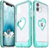 VENA vLove Glitter Clear Case Compatible with Apple iPhone 11 (6.1"-inch 2019), Heart Shape (CornerGuard Protection) Dual Layer Slim Hybrid Clear ...