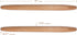 THE VIOLET Wooden French Rolling Pins for Baking, Fondant, Pasta, Dough, Pastry, Pizza, Cookies, Wood Rolling Pin, 17" Tapered Design - Essential ...