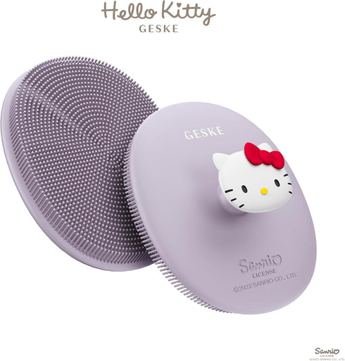 GESKE x Hello Kitty | SmartAppGuided™ Facial Brush | 3 in 1 | Professional Facial Cleansing Brush with Handle | Skin Cleansing Soft Silicone Facia...