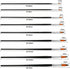 Nylon Paint Brushes Set, Inclined Plane Wooden Long Handle Brush Set Art Artist Professional Painting Supplies for Acrylic Watercolor and Oil Pain...