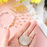 20pcs Crimp Beads for Jewelry Making, Gold Spacer Beads Metal Bead Stopper Crimp Charms for Bracelet Necklace Ends Accessories...