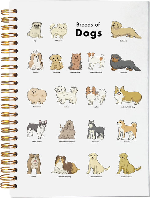 Dog Notebook, Dog Journal, Gifts for Dog Lovers, Dog Mom Gifts, Dog Owner Gifts, Cute Notebook, Spiral Notebook 5.5x8.3...