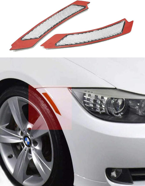 Crystal Clear Lens Front Bumper Side Markers Reflector Light Fender Replacement For BMW 3 Series E90 / E91 LCI 4 Door Sedan (DO NOT FIT M3 or M SP...