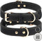 Joytale Leather Dog Collars for Small Dogs, Genuine Heavy Duty Dog Collar with QR ID Tag, Soft Metal Buckle Collars, Black, S...