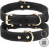 Joytale Leather Dog Collars for Small Dogs, Genuine Heavy Duty Dog Collar with QR ID Tag, Soft Metal Buckle Collars, Black, S...
