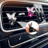 1 Set Butterfly Car Interior Air Freshener Vent Clips, Cute Car Mirror Hanging Accessories with Air Vent Clips,Pink car Accessories for Mirror and...