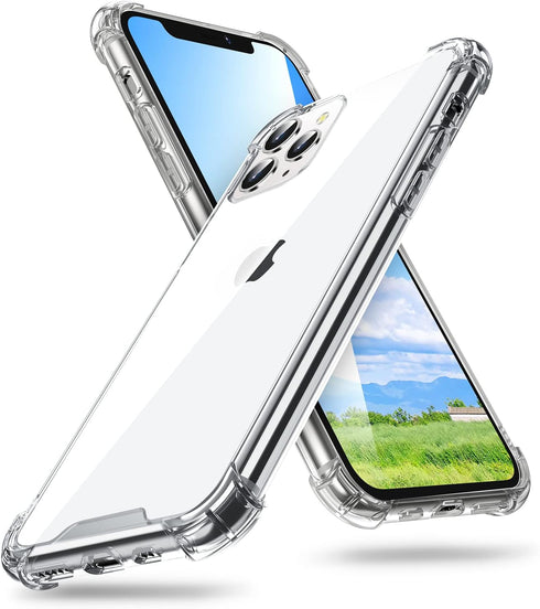 ORIbox for iPhone 11 Pro Max Case Clear,with 4 Corners Shockproof Protection,iPhone 11 Pro Max Clear Case for Women Men Girls Boys Kids,Case for i...