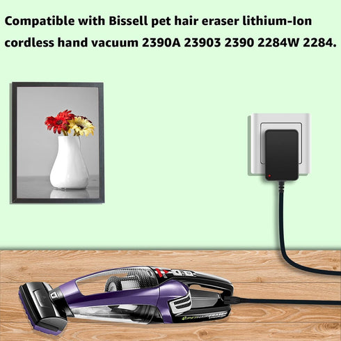 Charger Compatible with Bissell Pet Hair Vacuum 23903 2284 2390 2390A 2284W 14.4V Lithium Ion Cordless Hand Vacuum 1614206 1616327...