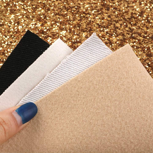 David accessories Chunky Glitter Faux Leather Sheets Metallic Grain Texture Pattern Fabric Crafts 5Pcs 7.7" x 12.9" (20 cm x 33 cm) for DIY Bows C...