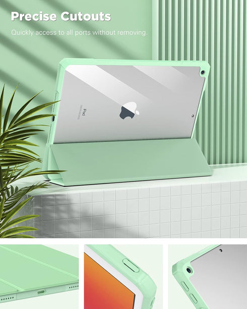 TiMOVO Case for iPad 9th Generation 2021/iPad 8th Generation 2020/iPad 7th Generation 2019 10.2 inch with Pencil Holder, Slim Protective Cover wit...